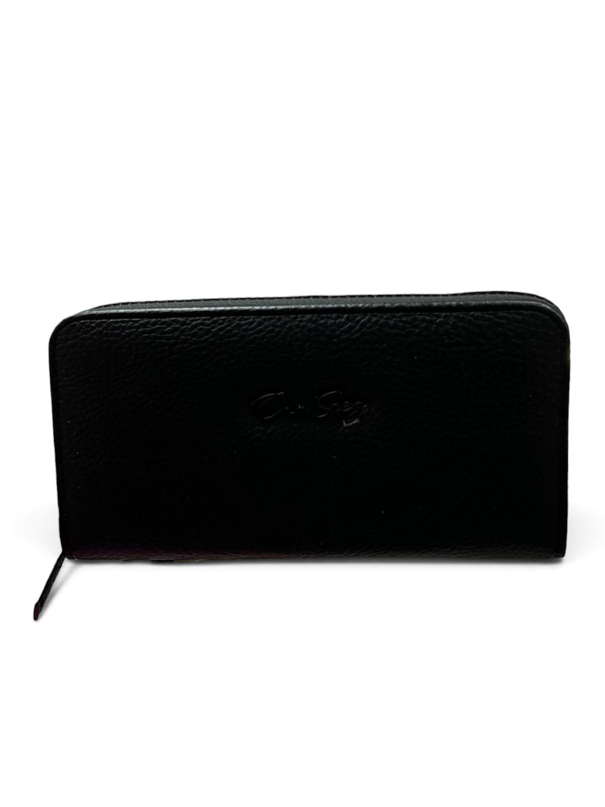 BILLETERA DAMA SIMPLE - NEGRO CROCCO