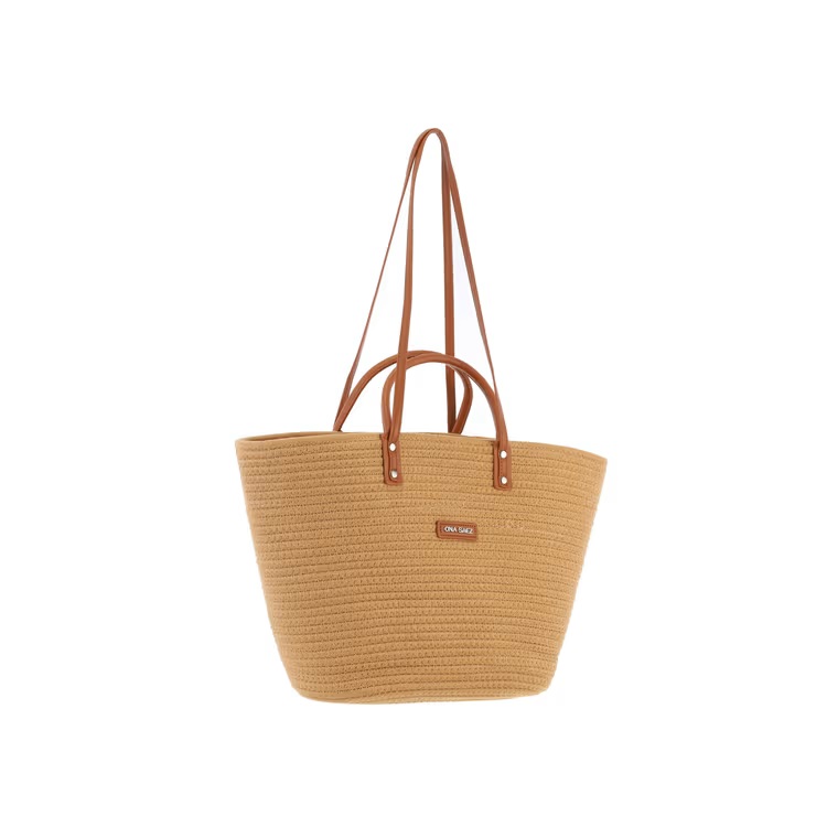 BOLSO TEJIDO - TOSTADO